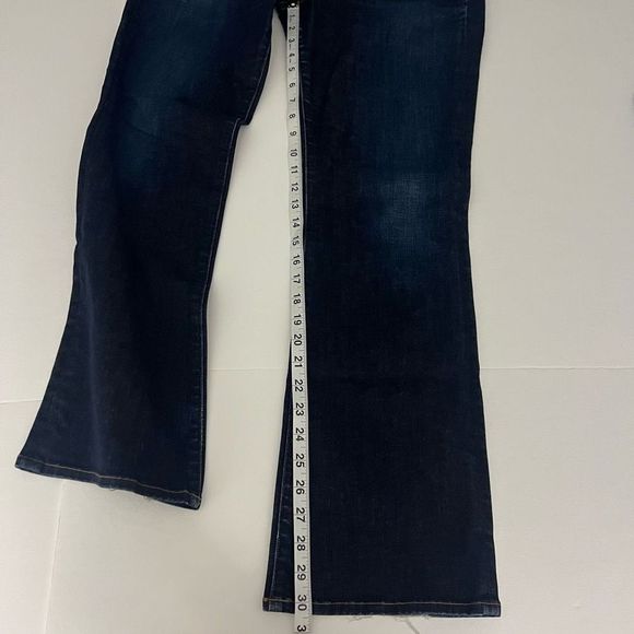 Lucky Brand Dark Wash Mid Rise Lolita Bootcut Stretch Ankle Denim Jeans Size 8 - Picture 13 of 16